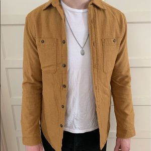 Mustard Cool Weather Button Up